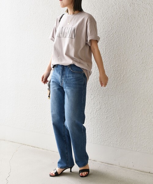 Odub（オーダブ）の「【SHIPS別注】Odub:プロセッシング ハーフスリーブ TEE◇（Tシャツ/カットソー・レディース・ライトブルー/ブラウン/ベージュ/ダークグレー/ホワイト/チャコールグレー/ベージュ系その他/パープル・ONE SIZE）」の18枚目の写真