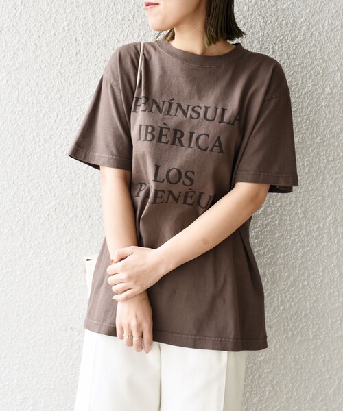 Odub（オーダブ）の「【SHIPS別注】Odub:プロセッシング ハーフスリーブ TEE◇（Tシャツ/カットソー・レディース・ライトブルー/ブラウン/ベージュ/ダークグレー/ホワイト/チャコールグレー/ベージュ系その他/パープル・ONE SIZE）」の19枚目の写真