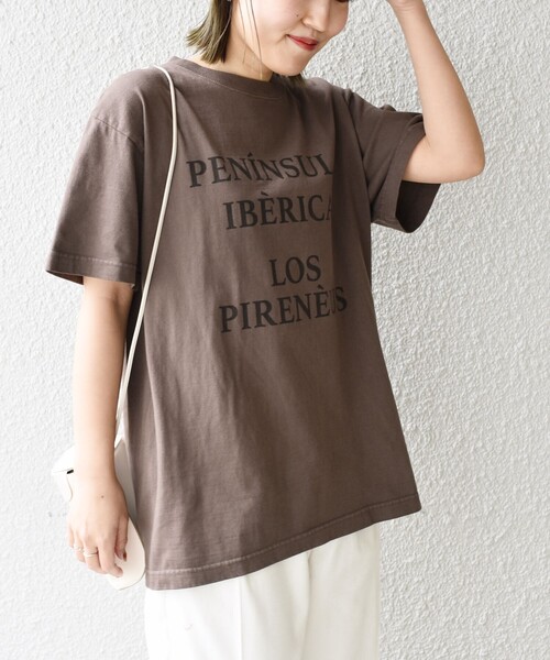 Odub（オーダブ）の「【SHIPS別注】Odub:プロセッシング ハーフスリーブ TEE◇（Tシャツ/カットソー・レディース・ライトブルー/ブラウン/ベージュ/ダークグレー/ホワイト/チャコールグレー/ベージュ系その他/パープル・ONE SIZE）」の20枚目の写真