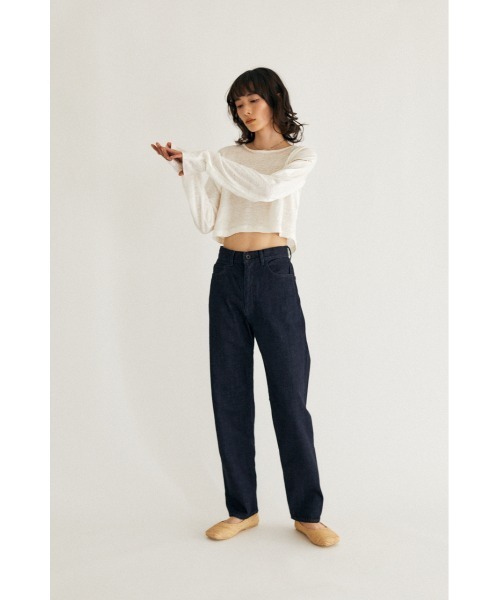 M_（エムアンダーバー）の「【M_】OGC RELAX TAPERED（デニムパンツ・レディース・ダークブルー/アイボリー/ベージュ・2/0/1）」の21枚目の写真