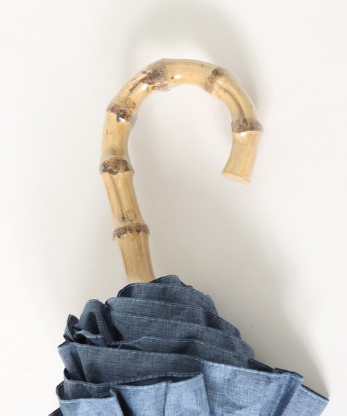 Cepica（セピカ）の「【pink trick / ピンクトリック】完全遮光フリルデニム風長傘(晴雨兼用)（長傘・レディース・ネイビー/ブルー・FREE）」の9枚目の写真