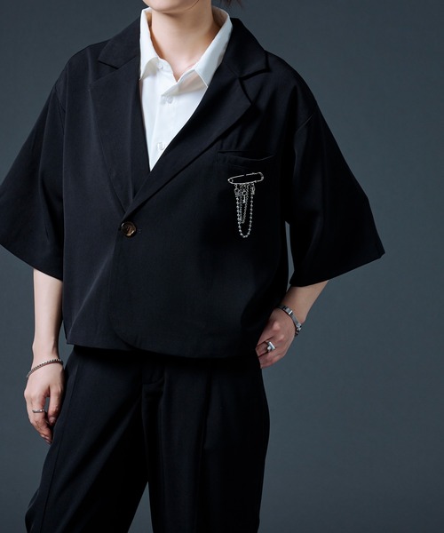 Ellno Loset(エルノロゼット)の「チェーンブローチ(ブローチ/コサージュ・メンズ・シルバー・FREE)」の2枚目の写真