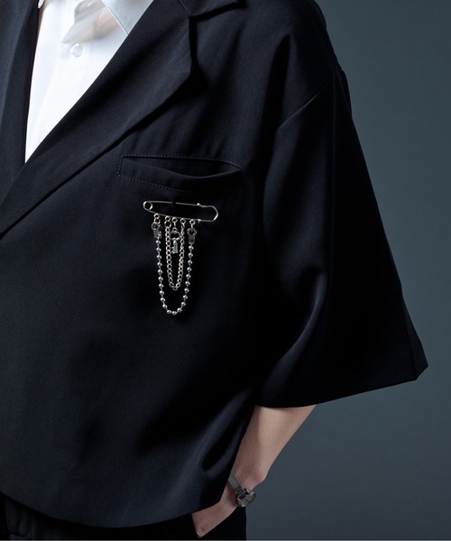 Ellno Loset(エルノロゼット)の「チェーンブローチ(ブローチ/コサージュ・メンズ・シルバー・FREE)」の4枚目の写真