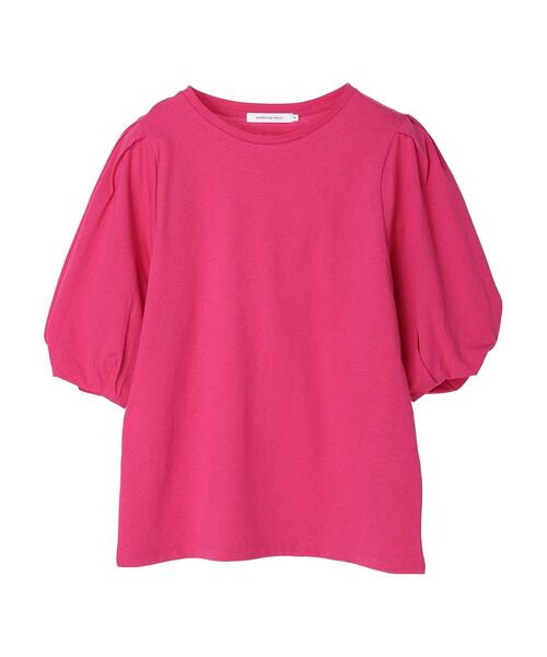 AMERICAN HOLIC（アメリカンホリック）の「袖コンシャスカットプルオーバー（Tシャツ/カットソー・レディース・ブラック/オフホワイト/ピンク・L/M）」の19枚目の写真