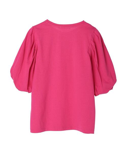 AMERICAN HOLIC（アメリカンホリック）の「袖コンシャスカットプルオーバー（Tシャツ/カットソー・レディース・ブラック/オフホワイト/ピンク・L/M）」の18枚目の写真