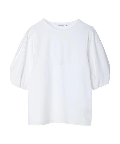 AMERICAN HOLIC（アメリカンホリック）の「袖コンシャスカットプルオーバー（Tシャツ/カットソー・レディース・ブラック/オフホワイト/ピンク・L/M）」の11枚目の写真