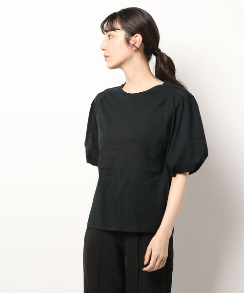 AMERICAN HOLIC（アメリカンホリック）の「袖コンシャスカットプルオーバー（Tシャツ/カットソー・レディース・ブラック/オフホワイト/ピンク・L/M）」の7枚目の写真