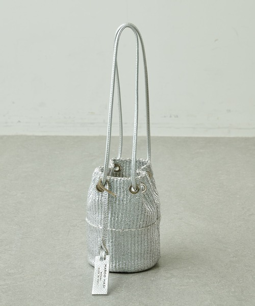 marco masi（マルコマージ）の「【MARCO MASI】ラフィアミニショルダーバッグ（ショルダーバッグ・レディース・ホワイト/シルバー/ブルー・FREE）」の7枚目の写真