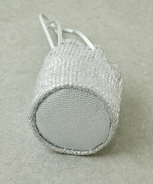 marco masi（マルコマージ）の「【MARCO MASI】ラフィアミニショルダーバッグ（ショルダーバッグ・レディース・ホワイト/シルバー/ブルー・FREE）」の11枚目の写真