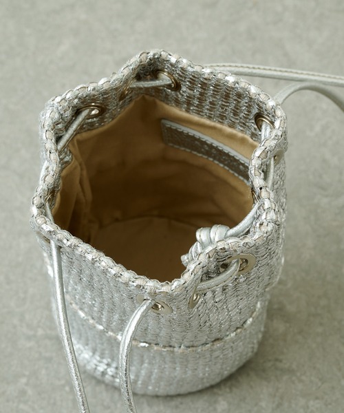 marco masi（マルコマージ）の「【MARCO MASI】ラフィアミニショルダーバッグ（ショルダーバッグ・レディース・ホワイト/シルバー/ブルー・FREE）」の10枚目の写真