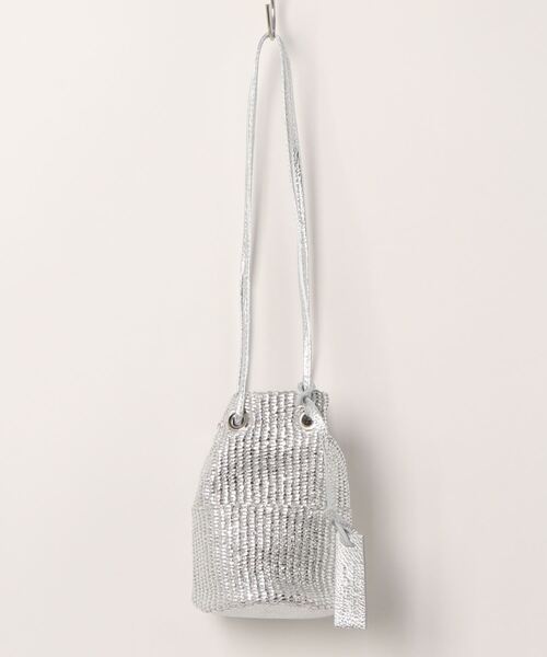 marco masi（マルコマージ）の「【MARCO MASI】ラフィアミニショルダーバッグ（ショルダーバッグ・レディース・ホワイト/シルバー/ブルー・FREE）」の13枚目の写真