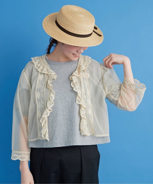 Malle（マル）の「○malle チュール刺繍 ブラウス（シャツ/ブラウス