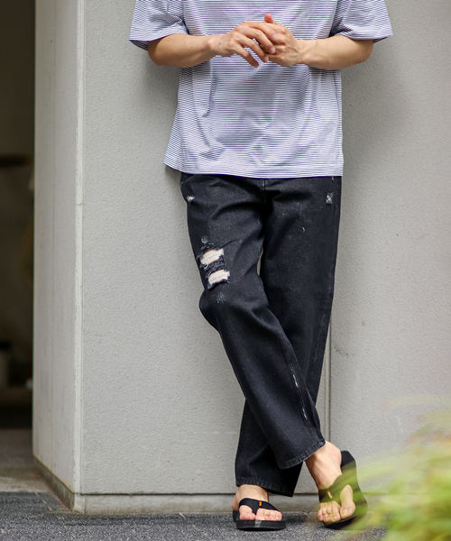 B.C STOCK(ベーセーストック)の「GRUNGE 5PKT DENIM パンツ(その他パンツ・メンズ・ブラック/ブルー系その他・MEDIUM/LARGE/SMALL)」の9枚目の写真