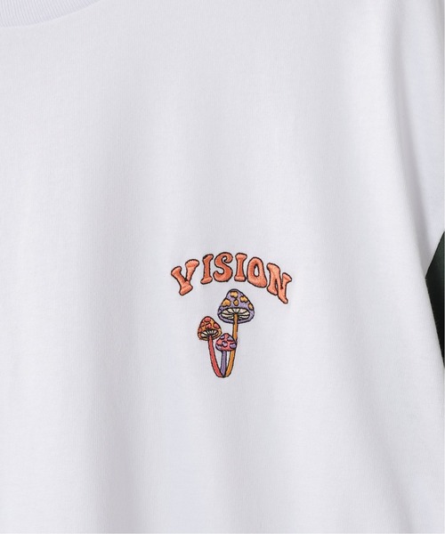 VISION STREET WEAR（ヴィジョンストリートウェア）の「【VISION / ビジョン】別注 HAPPINES S/S TEE（Tシャツ/カットソー・メンズ・ホワイト/グリーン・MEDIUM/LARGE）」の10枚目の写真