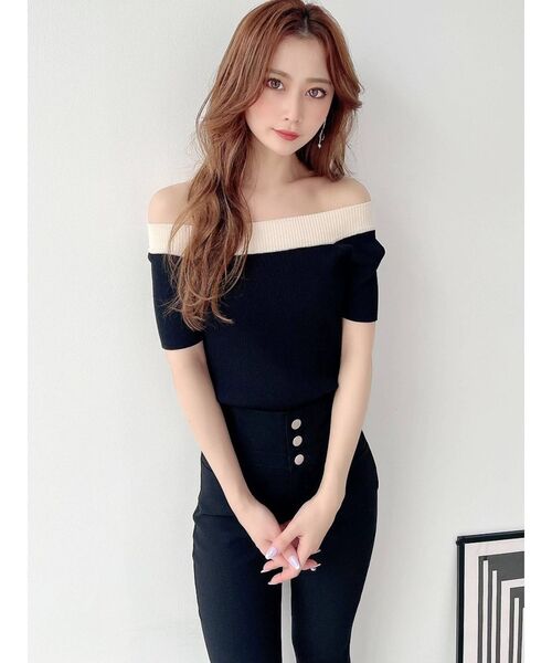 RESEXXY（リゼクシー）の「オフショルニットトップス（ニット/セーター・レディース・ホワイト/ブラック/その他/その他1・FREE）」の14枚目の写真