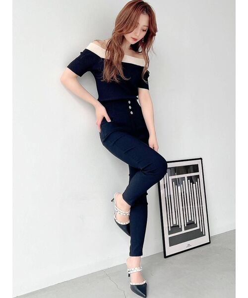 RESEXXY（リゼクシー）の「オフショルニットトップス（ニット/セーター・レディース・ホワイト/ブラック/その他/その他1・FREE）」の10枚目の写真