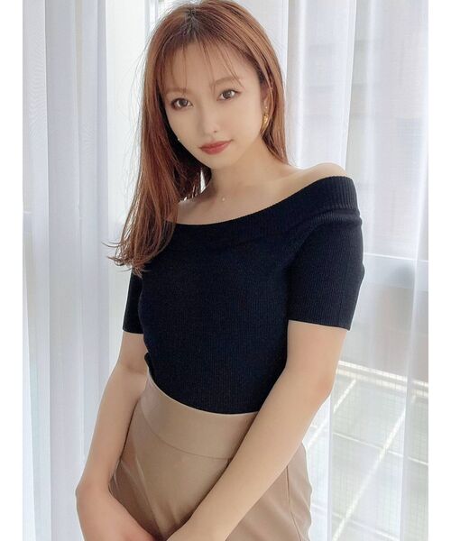 RESEXXY（リゼクシー）の「オフショルニットトップス（ニット/セーター・レディース・ホワイト/ブラック/その他/その他1・FREE）」の15枚目の写真