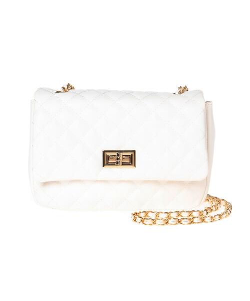 INGNI(イング)の「キルティングショルダーBAG/A(トートバッグ・レディース・オフホワイト/ブラック/ピンク・ONE SIZE)」の4枚目の写真