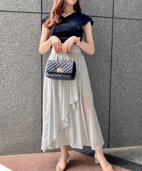 INGNI(イング)の「キルティングショルダーBAG/A(トートバッグ・レディース・オフホワイト/ブラック/ピンク・ONE SIZE)」の5枚目の写真