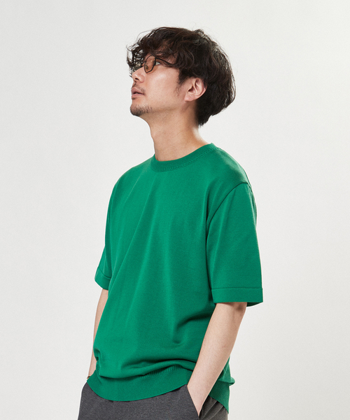 EDIFICE(エディフィス)の「ウォッシャブル サマーニット Tシャツ(ニット/セーター・メンズ・ネイビー/グレー/グリーン/マスタード/その他4/その他6・MEDIUM/LARGE)」の11枚目の写真