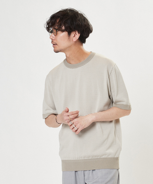 EDIFICE(エディフィス)の「ウォッシャブル サマーニット Tシャツ(ニット/セーター・メンズ・ネイビー/グレー/グリーン/マスタード/その他4/その他6・MEDIUM/LARGE)」の13枚目の写真