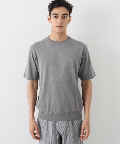 EDIFICE(エディフィス)の「ウォッシャブル サマーニット Tシャツ(ニット/セーター・メンズ・ネイビー/グレー/グリーン/マスタード/その他4/その他6・MEDIUM/LARGE)」の17枚目の写真