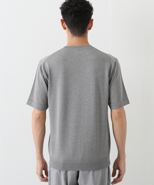 EDIFICE(エディフィス)の「ウォッシャブル サマーニット Tシャツ(ニット/セーター・メンズ・ネイビー/グレー/グリーン/マスタード/その他4/その他6・MEDIUM/LARGE)」の19枚目の写真