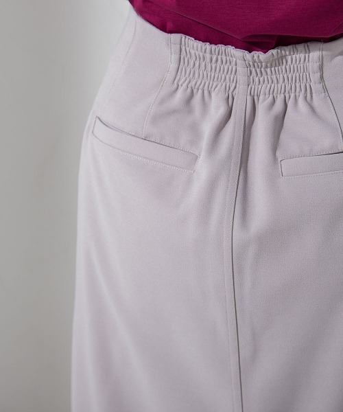 socolla(ソコラ)の「【socolla】ウエストダーツストレッチジョーゼットスカート(スカート・レディース・ブラック/パープル/グレー/オフホワイト・S/M)」の13枚目の写真