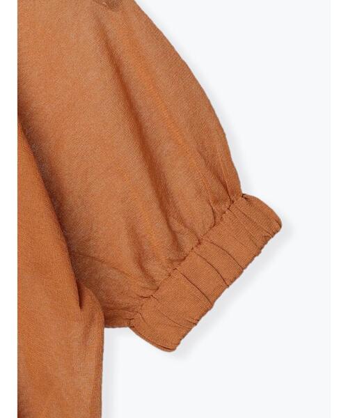 Te chichi TERRASSE（テチチテラス）の「◎袖ゴムカーディガン（カーディガン/ボレロ・レディース・ブラック/ベージュ/キャメル・ﾌﾘ-）」の7枚目の写真