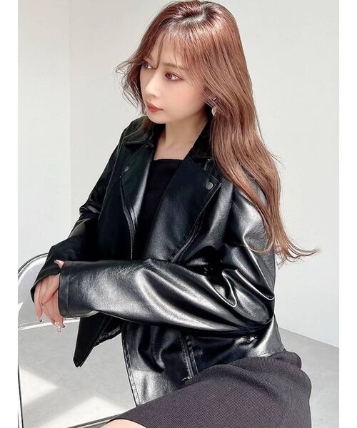 RESEXXY（リゼクシー）の「ライダースジャケット（ライダースジャケット・レディース・ブラック/ベージュ/ブラウン・FREE）」の17枚目の写真