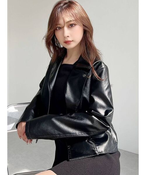 RESEXXY（リゼクシー）の「ライダースジャケット（ライダースジャケット・レディース・ブラック/ベージュ/ブラウン・FREE）」の18枚目の写真