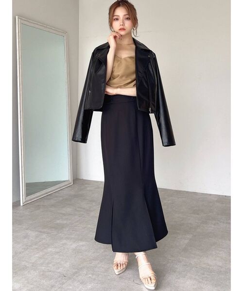 RESEXXY（リゼクシー）の「ライダースジャケット（ライダースジャケット・レディース・ブラック/ベージュ/ブラウン・FREE）」の6枚目の写真