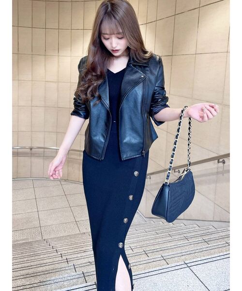 RESEXXY（リゼクシー）の「ライダースジャケット（ライダースジャケット・レディース・ブラック/ベージュ/ブラウン・FREE）」の15枚目の写真