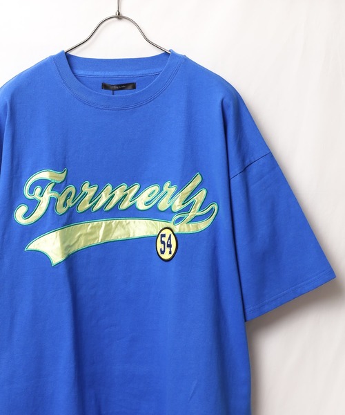 sunny branch(サニーブランチ)の「【Bling leads】ワッペンオーバーサイズTシャツ(Tシャツ/カットソー・レディース・スミクロ/ホワイト系1/ダークグリーン/グレイッシュブルー/ブルー系1/ホワイト系2/ブルー系2・LARGE/MEDIUM)」の7枚目の写真
