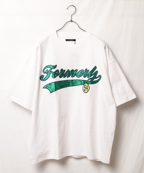 sunny branch(サニーブランチ)の「【Bling leads】ワッペンオーバーサイズTシャツ(Tシャツ/カットソー・レディース・スミクロ/ホワイト系1/ダークグリーン/グレイッシュブルー/ブルー系1/ホワイト系2/ブルー系2・LARGE/MEDIUM)」の11枚目の写真