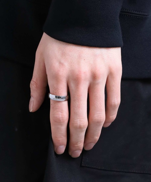 LION HEART（ライオンハート）の「【限定展開】“LH-1”ハーフラウンドリング/サージカルステンレス（金属アレルギー対応）【LION HEART / ライオンハート】（リング・メンズ・シルバー・13号/21号/15号/17号/19号）」の7枚目の写真