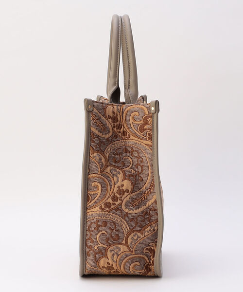 NOLLEY’S Sophi（ノーリーズソフィ）の「ペーズリージャガードトートバッグ（トートバッグ・レディース・ブラウン系その他7・FREE）」の4枚目の写真