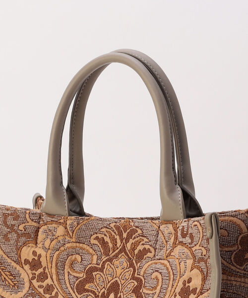 NOLLEY’S Sophi（ノーリーズソフィ）の「ペーズリージャガードトートバッグ（トートバッグ・レディース・ブラウン系その他7・FREE）」の7枚目の写真