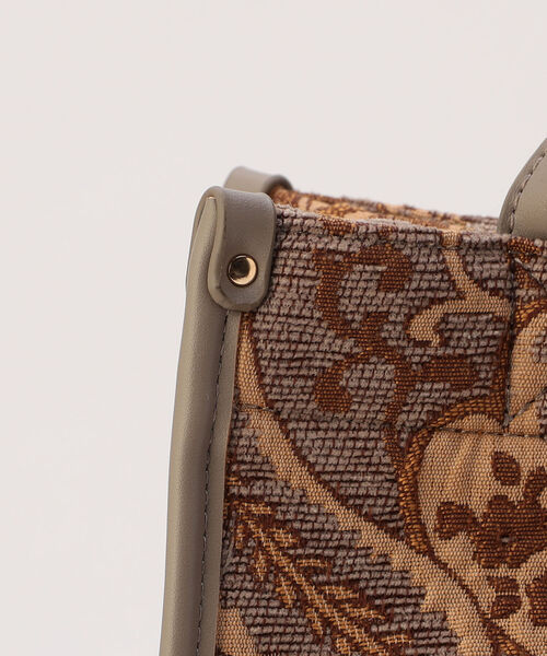 NOLLEY’S Sophi（ノーリーズソフィ）の「ペーズリージャガードトートバッグ（トートバッグ・レディース・ブラウン系その他7・FREE）」の8枚目の写真