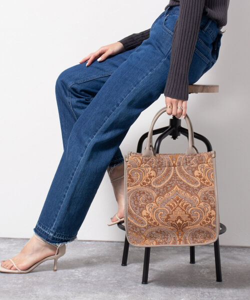 NOLLEY’S Sophi（ノーリーズソフィ）の「ペーズリージャガードトートバッグ（トートバッグ・レディース・ブラウン系その他7・FREE）」の11枚目の写真