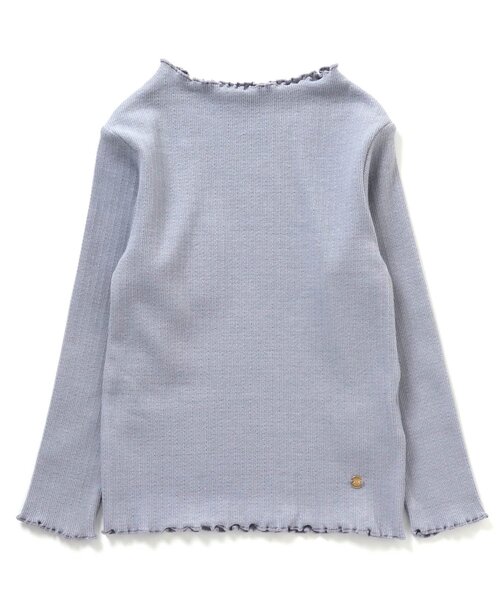 apres les cours(アプレレクール)の「メロウリブTシャツ(Tシャツ/カットソー・キッズ・その他2/アイボリー/ローズ/サックスブルー/イエロー/ブラック・80/90/100/110/120/130/140)」の4枚目の写真