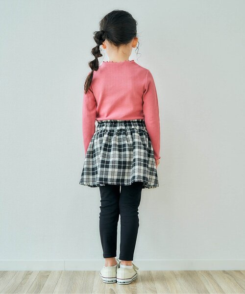 apres les cours(アプレレクール)の「メロウリブTシャツ(Tシャツ/カットソー・キッズ・その他2/アイボリー/ローズ/サックスブルー/イエロー/ブラック・80/90/100/110/120/130/140)」の13枚目の写真