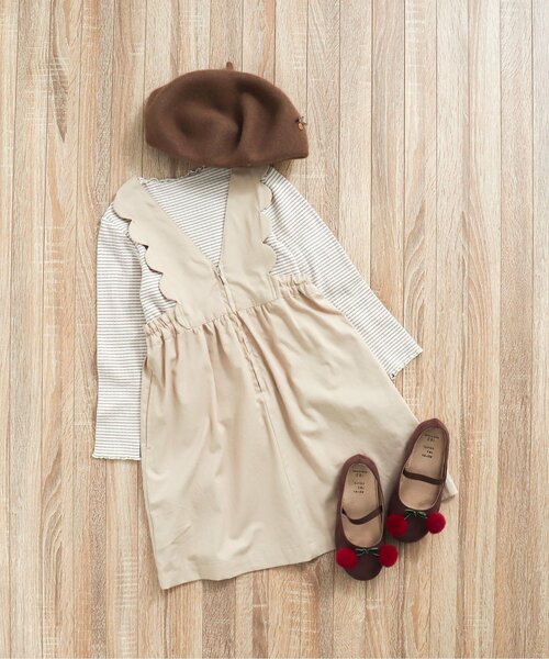 apres les cours(アプレレクール)の「メロウリブTシャツ(Tシャツ/カットソー・キッズ・その他2/アイボリー/ローズ/サックスブルー/イエロー/ブラック・80/90/100/110/120/130/140)」の17枚目の写真