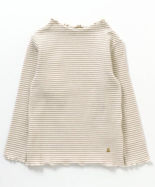 apres les cours(アプレレクール)の「メロウリブTシャツ(Tシャツ/カットソー・キッズ・その他2/アイボリー/ローズ/サックスブルー/イエロー/ブラック・80/90/100/110/120/130/140)」の9枚目の写真