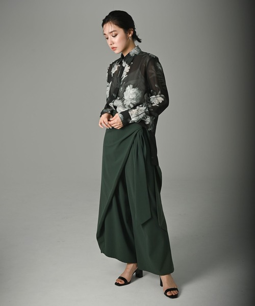 funda mine（ファンダマイン）の「funda mine オリジナル レトロフラワーパターンシフォンブラウス（シャツ/ブラウス・レディース・ブラック・FREE）」の13枚目の写真