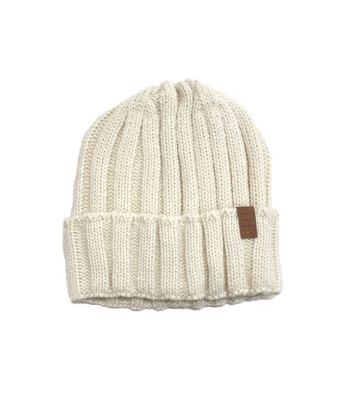 DONOBAN（ドノバン）の「リブ編みニット帽（ニットキャップ/ビーニー・レディース・チャコール/クリーム/グレー/マスタード・F）」の10枚目の写真