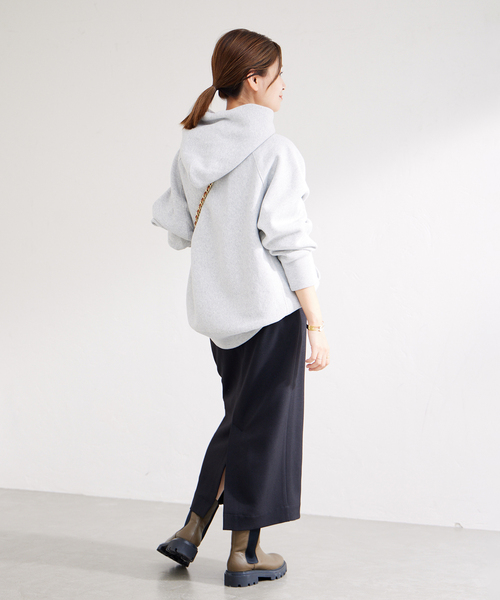 Champion（チャンピオン）の「別注【CHAMPION/チャンピオン】SMU Reverse weave Sweat Hoodie：フーディー（パーカー・レディース・チャコールグレー/ブラック/ネイビー・X-LARGE）」の15枚目の写真