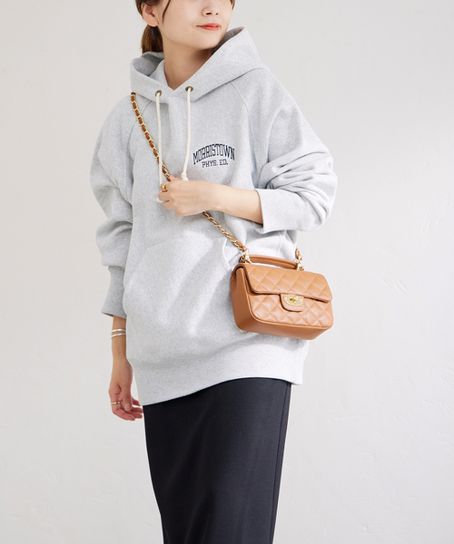 Champion（チャンピオン）の「別注【CHAMPION/チャンピオン】SMU Reverse weave Sweat Hoodie：フーディー（パーカー・レディース・チャコールグレー/ブラック/ネイビー・X-LARGE）」の9枚目の写真