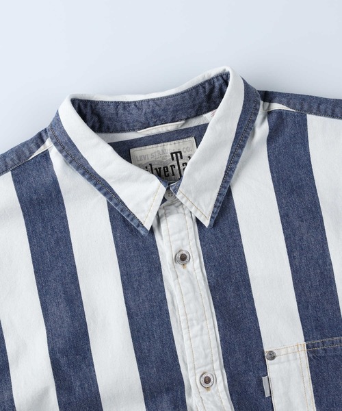 Levi's（リーバイス）の「【Levi's】オーバーヒッコリーシャツ（シャツ/ブラウス・メンズ・ホワイト・M/L）」の3枚目の写真