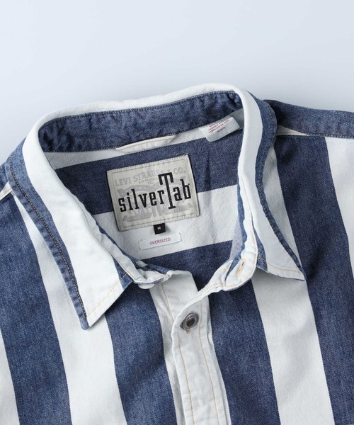 Levi's（リーバイス）の「【Levi's】オーバーヒッコリーシャツ（シャツ/ブラウス・メンズ・ホワイト・M/L）」の4枚目の写真